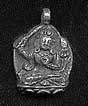 Deity Pendant, Silver, Manjushri