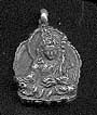 Deity Pendant, Silver, Guru Rinpoche